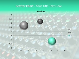 Closeup Adjuster Knob PowerPoint Template