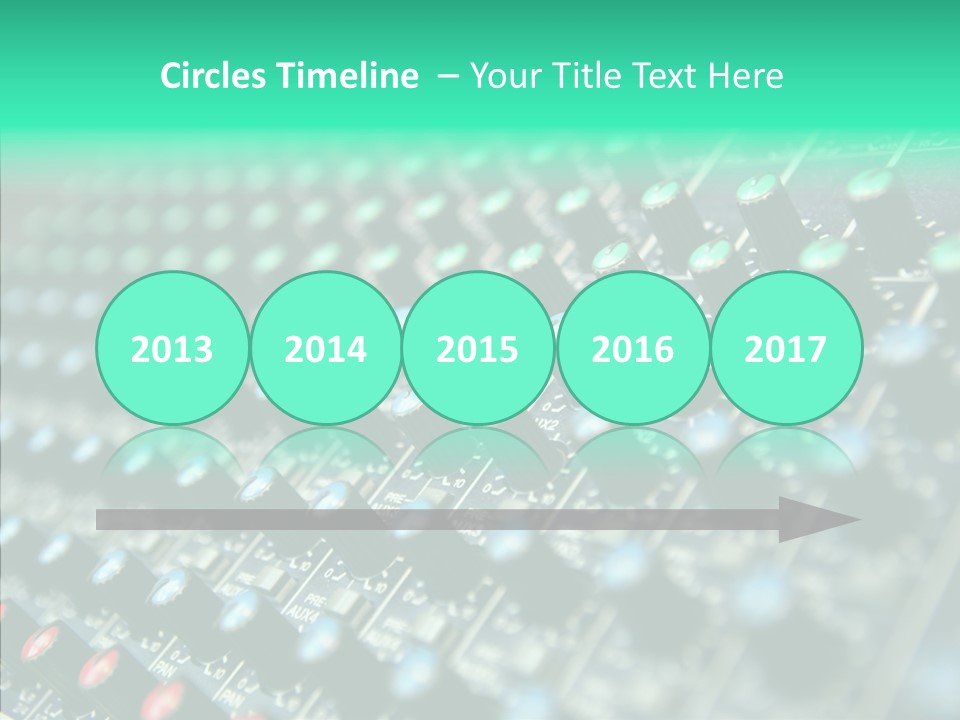 Closeup Adjuster Knob PowerPoint Template