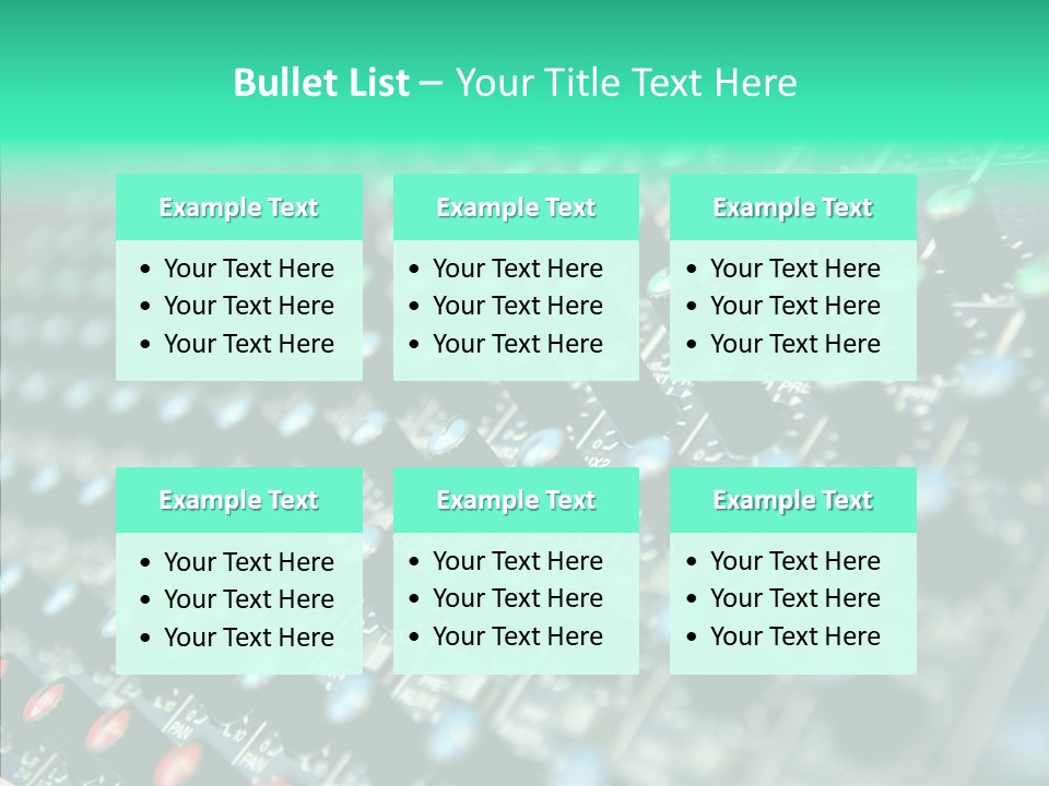 Closeup Adjuster Knob PowerPoint Template