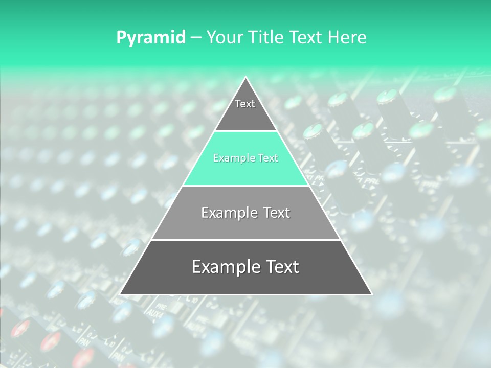 Closeup Adjuster Knob PowerPoint Template