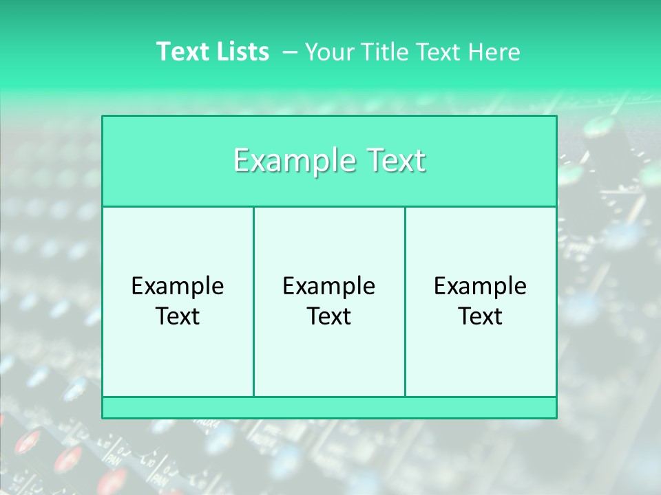 Closeup Adjuster Knob PowerPoint Template