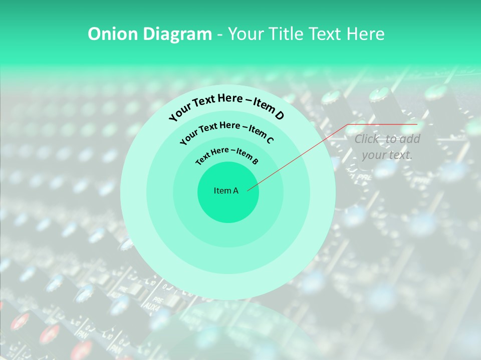 Closeup Adjuster Knob PowerPoint Template