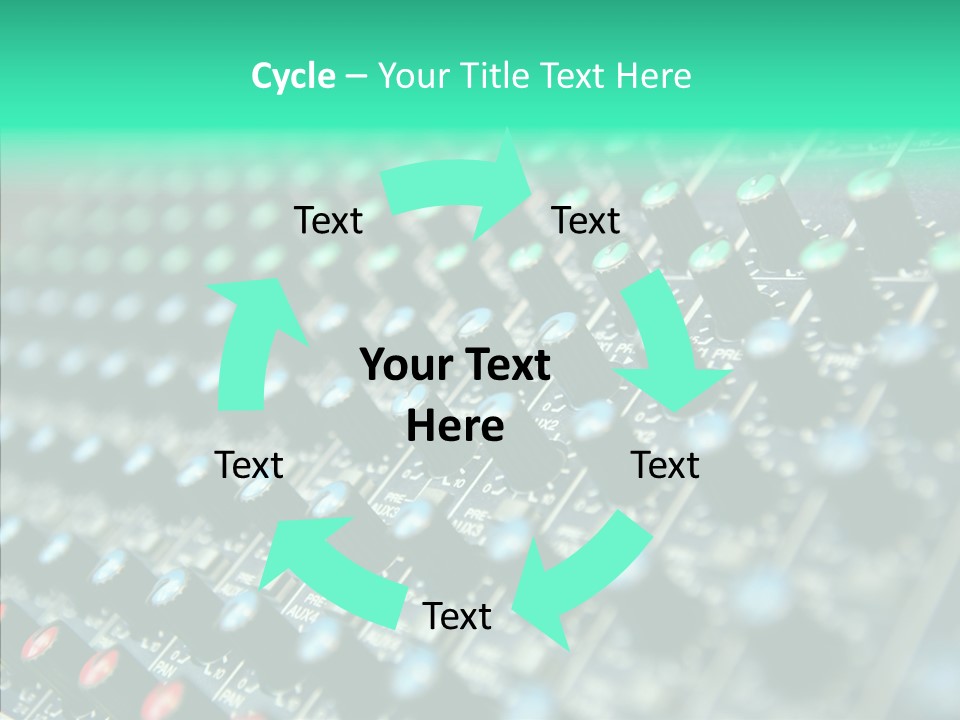 Closeup Adjuster Knob PowerPoint Template