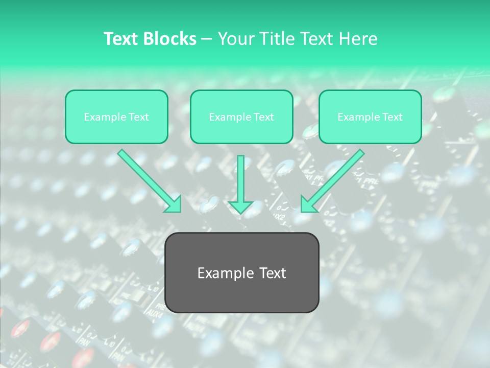 Closeup Adjuster Knob PowerPoint Template