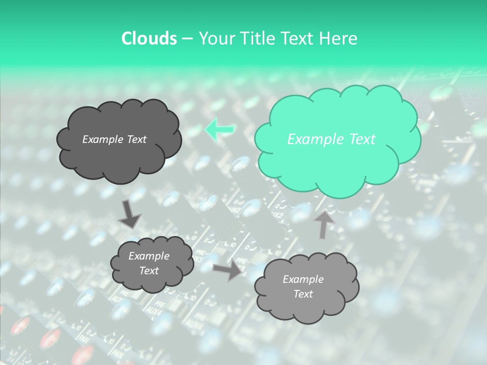 Closeup Adjuster Knob PowerPoint Template