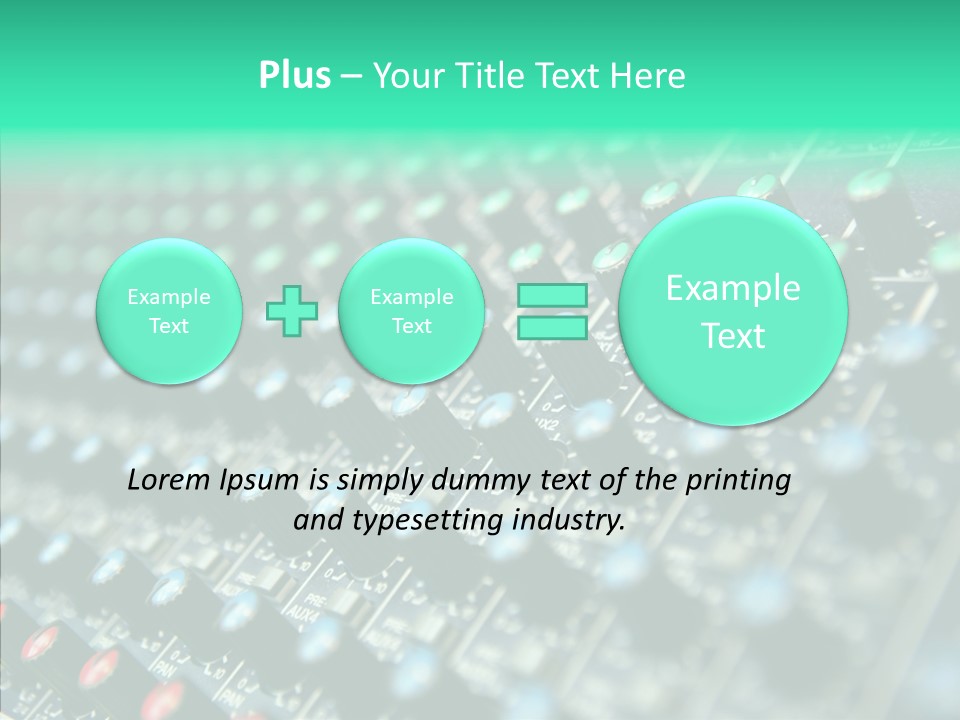 Closeup Adjuster Knob PowerPoint Template