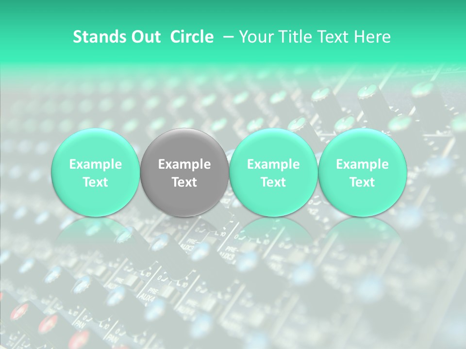 Closeup Adjuster Knob PowerPoint Template