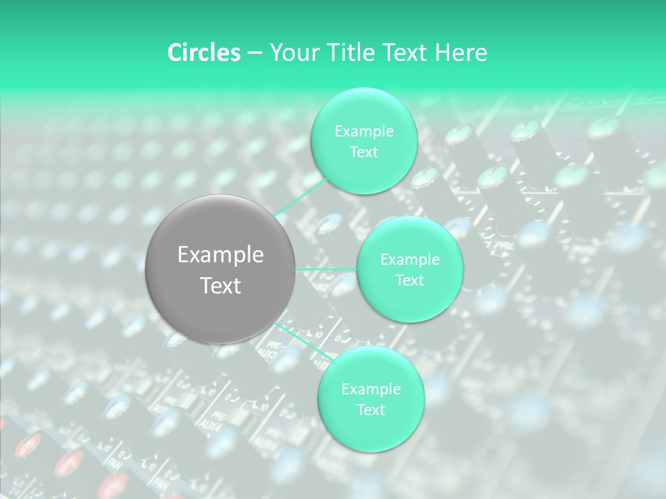Closeup Adjuster Knob PowerPoint Template