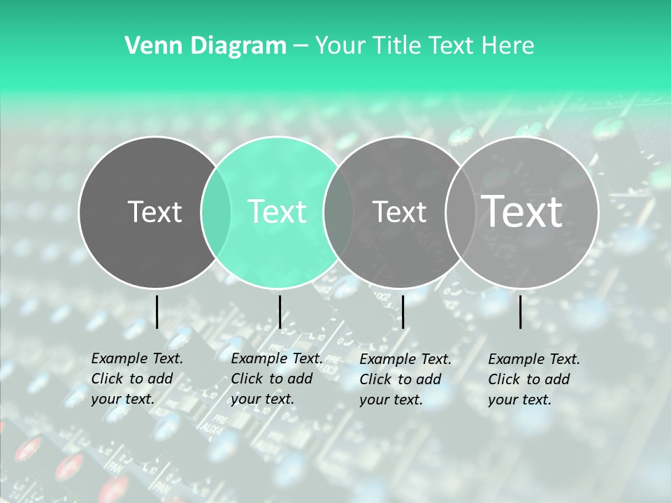 Closeup Adjuster Knob PowerPoint Template