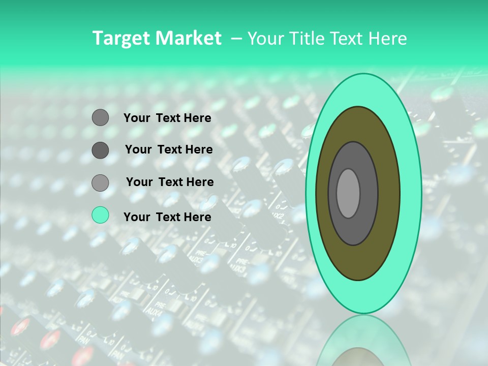 Closeup Adjuster Knob PowerPoint Template