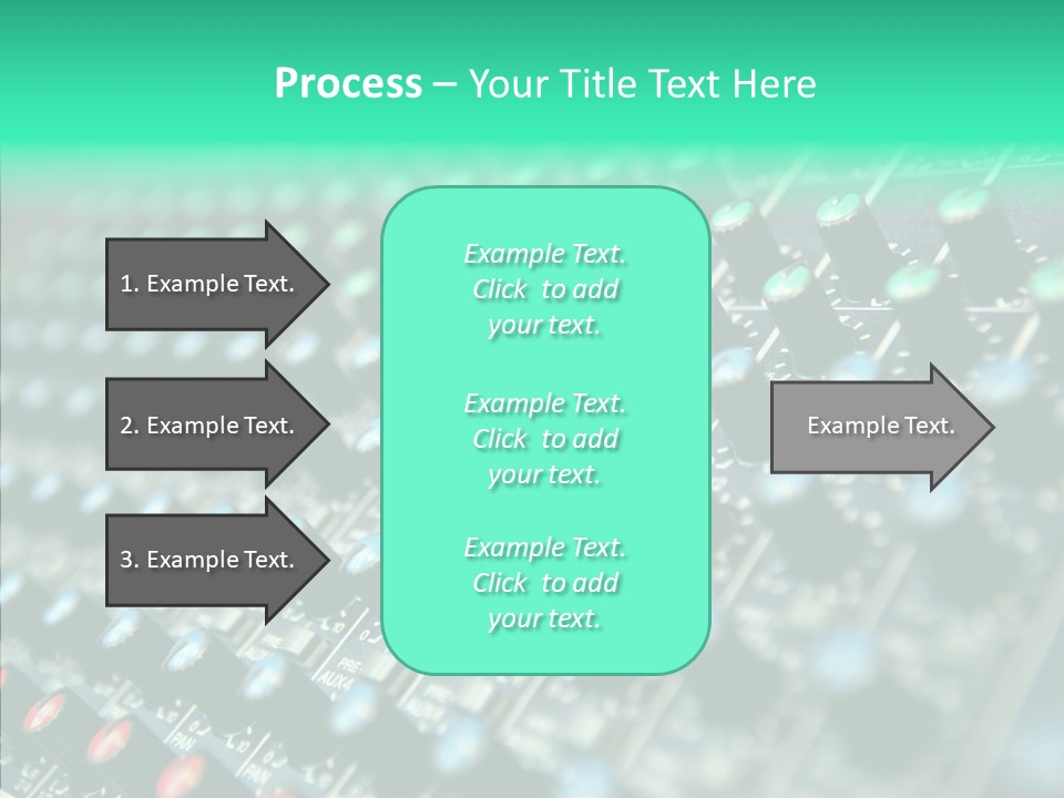 Closeup Adjuster Knob PowerPoint Template