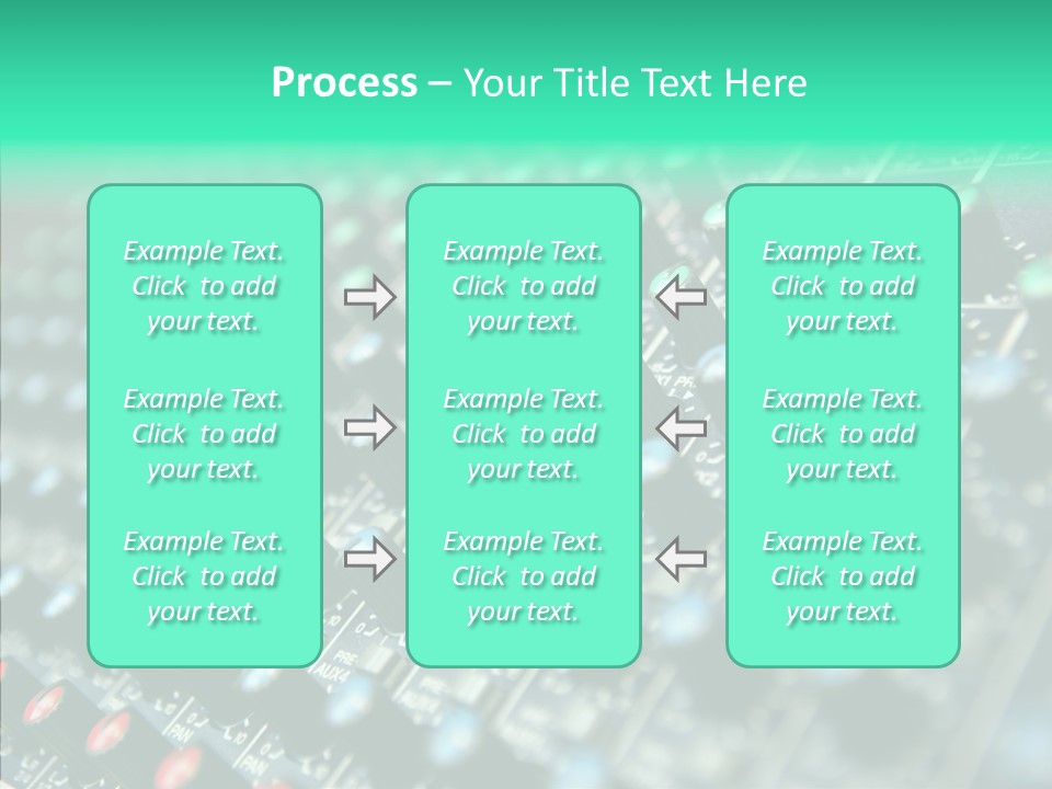 Closeup Adjuster Knob PowerPoint Template