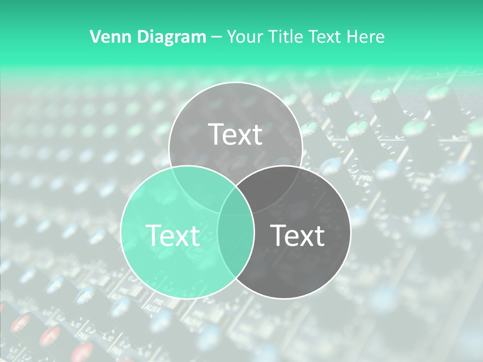 Closeup Adjuster Knob PowerPoint Template