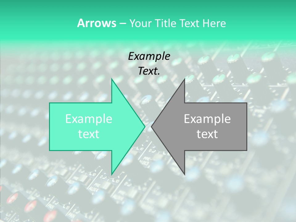 Closeup Adjuster Knob PowerPoint Template