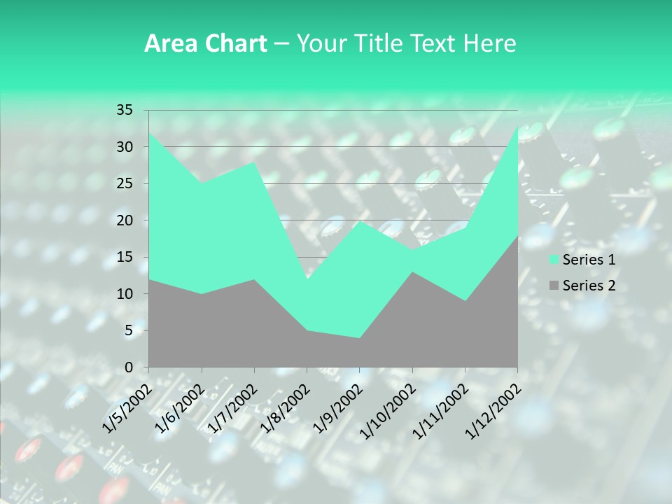 Closeup Adjuster Knob PowerPoint Template