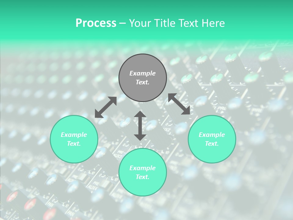 Closeup Adjuster Knob PowerPoint Template