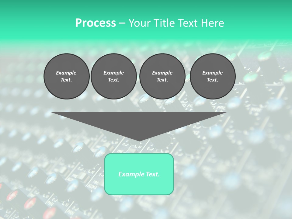 Closeup Adjuster Knob PowerPoint Template
