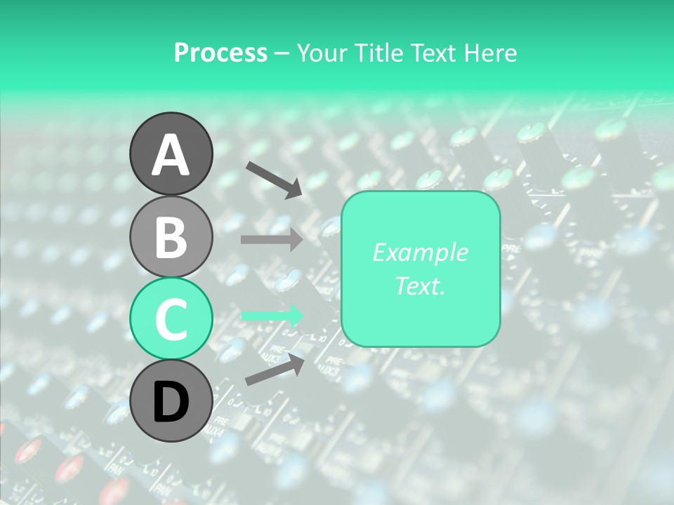 Closeup Adjuster Knob PowerPoint Template