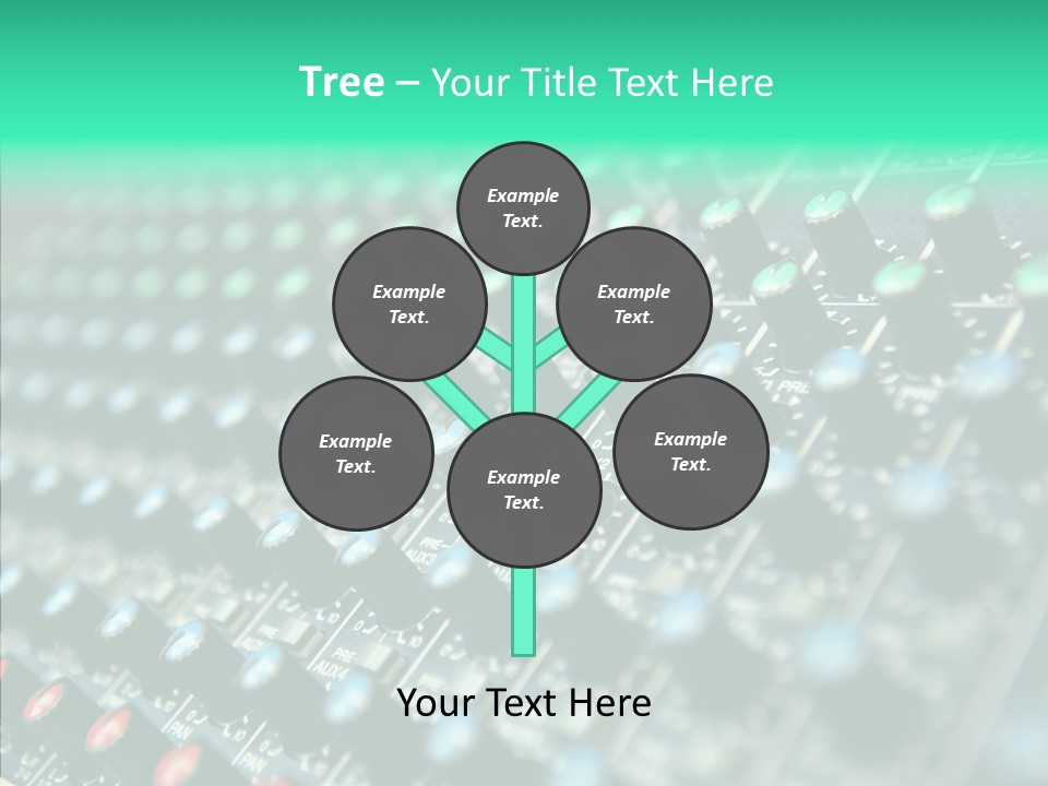 Closeup Adjuster Knob PowerPoint Template