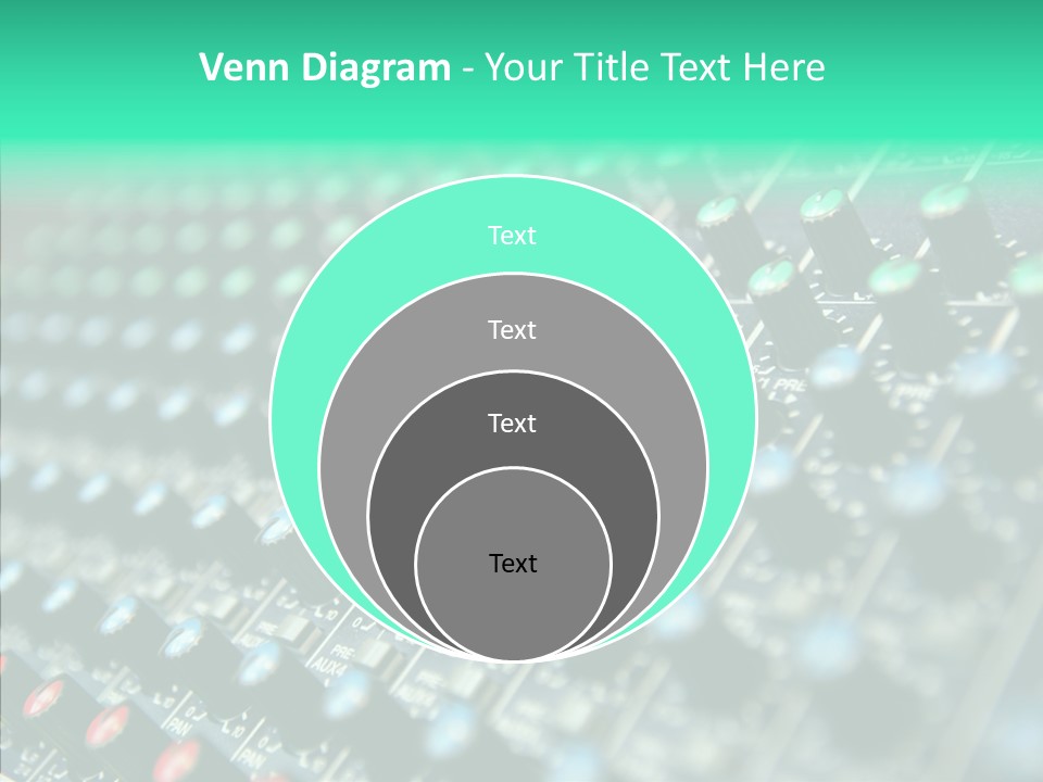 Closeup Adjuster Knob PowerPoint Template