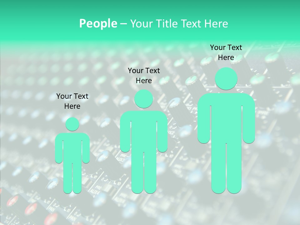 Closeup Adjuster Knob PowerPoint Template