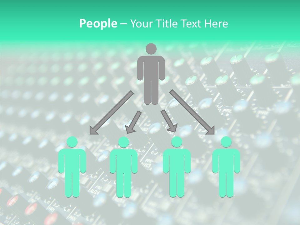 Closeup Adjuster Knob PowerPoint Template