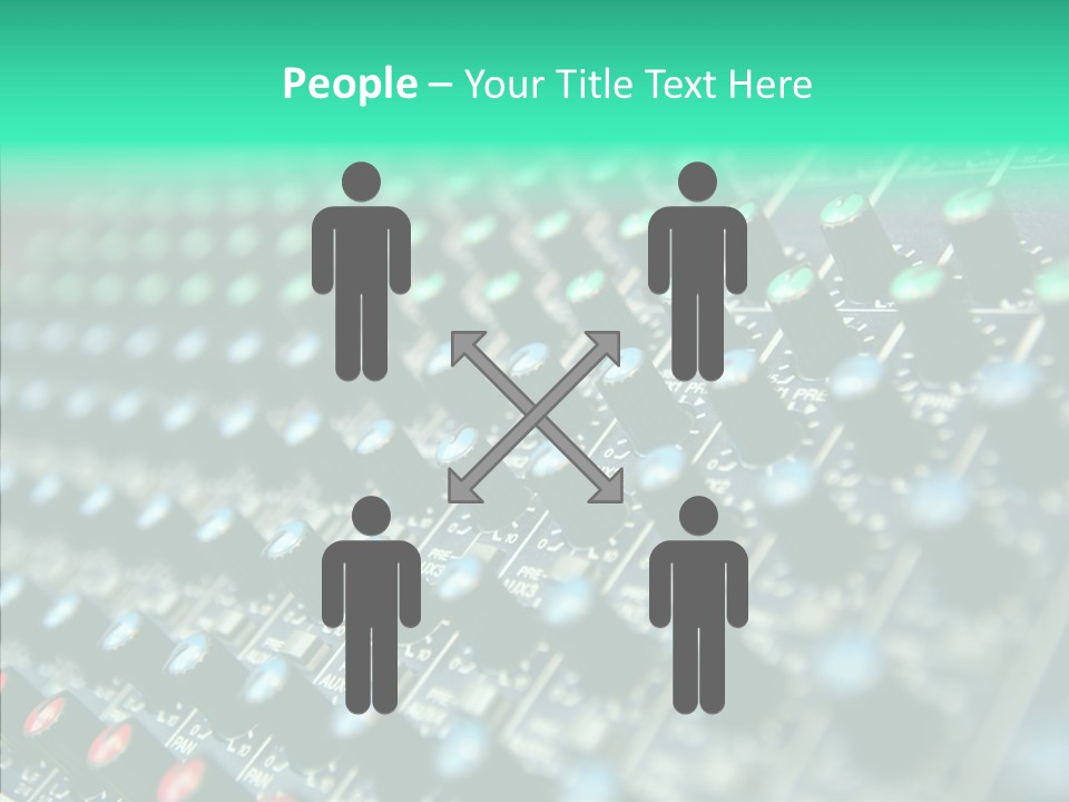 Closeup Adjuster Knob PowerPoint Template