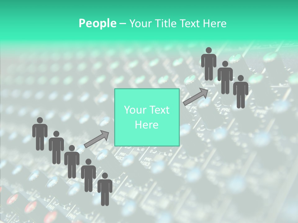 Closeup Adjuster Knob PowerPoint Template