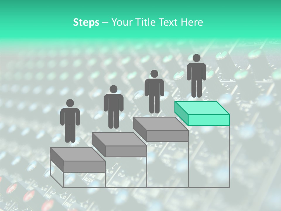 Closeup Adjuster Knob PowerPoint Template