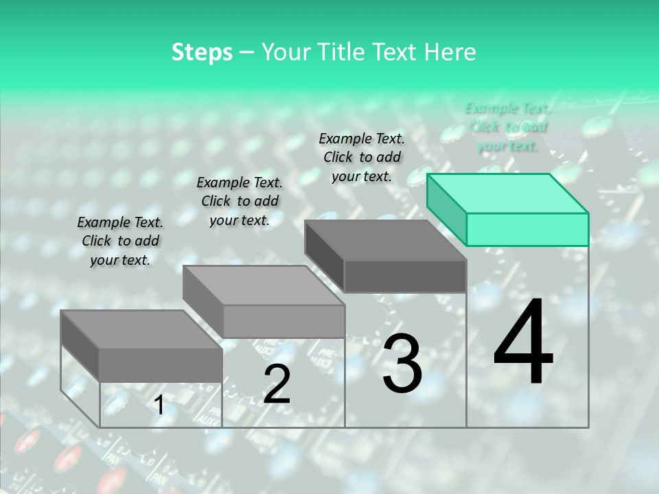 Closeup Adjuster Knob PowerPoint Template