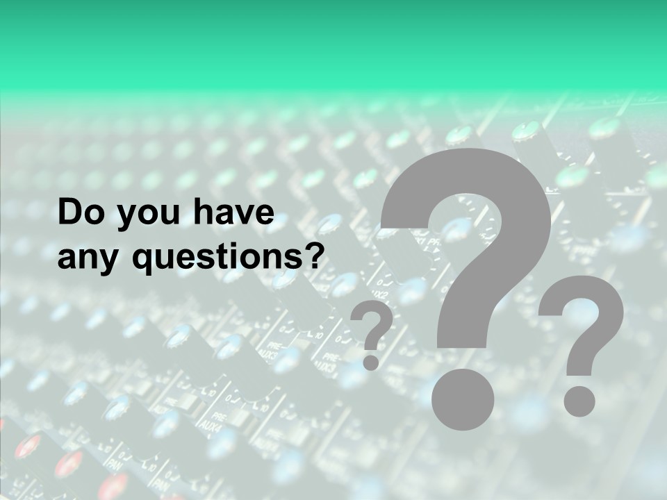 Closeup Adjuster Knob PowerPoint Template