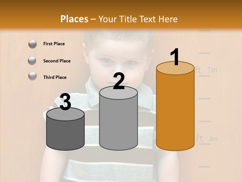 Unmoving Wall Child PowerPoint Template