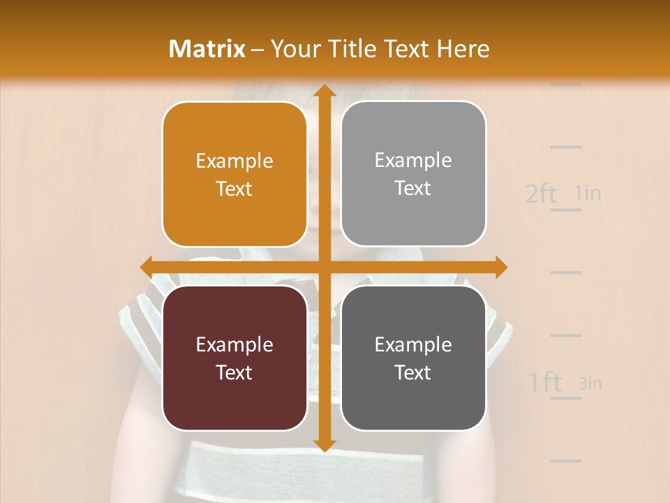 Unmoving Wall Child PowerPoint Template