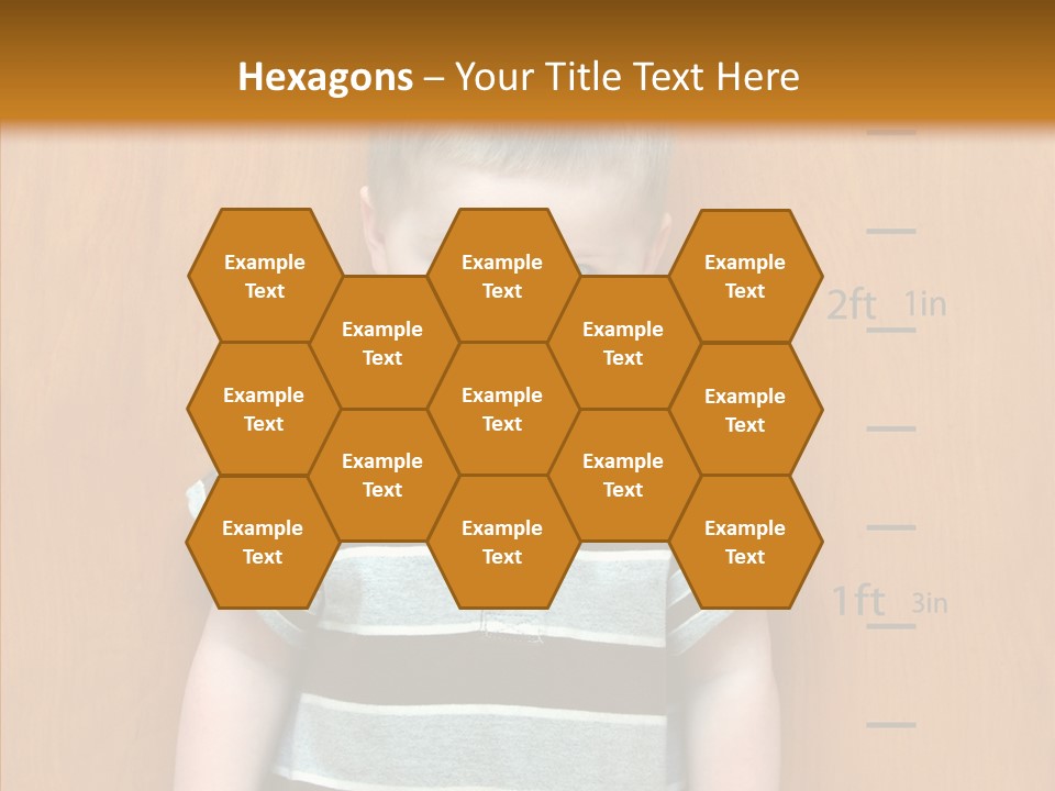 Unmoving Wall Child PowerPoint Template