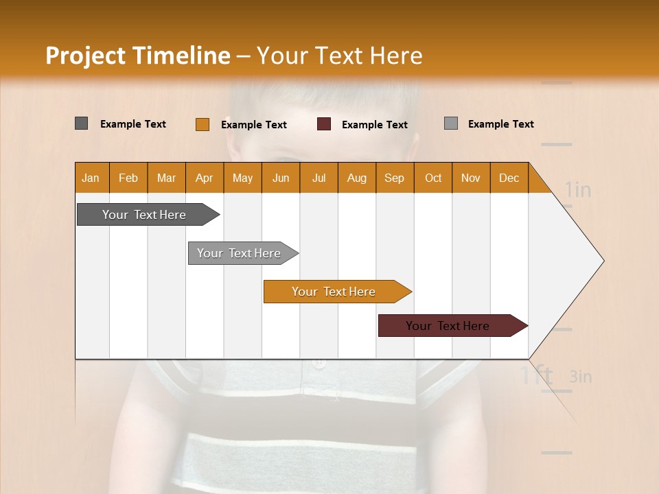Unmoving Wall Child PowerPoint Template