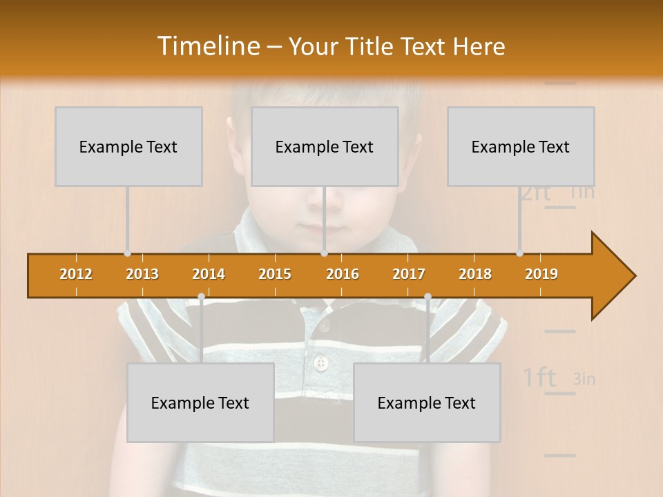 Unmoving Wall Child PowerPoint Template