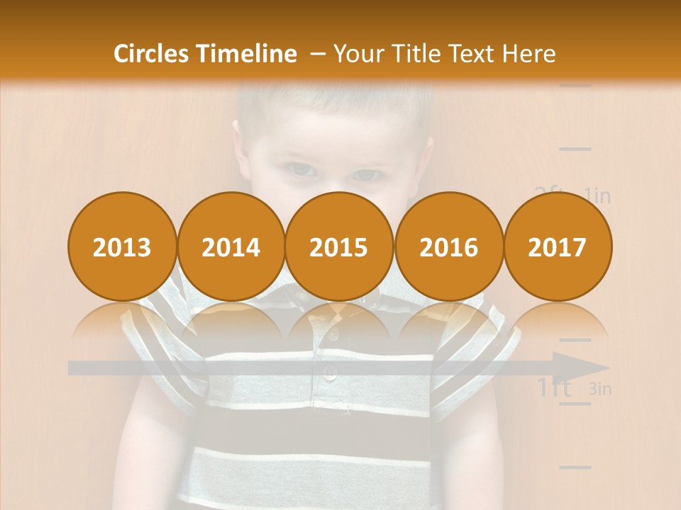 Unmoving Wall Child PowerPoint Template