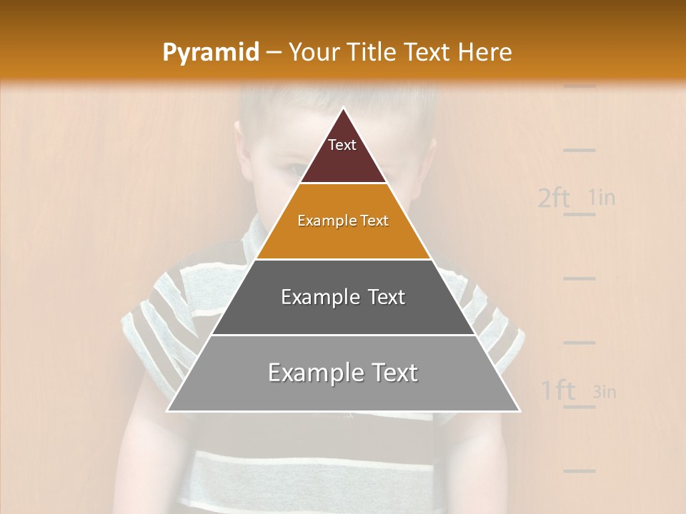 Unmoving Wall Child PowerPoint Template