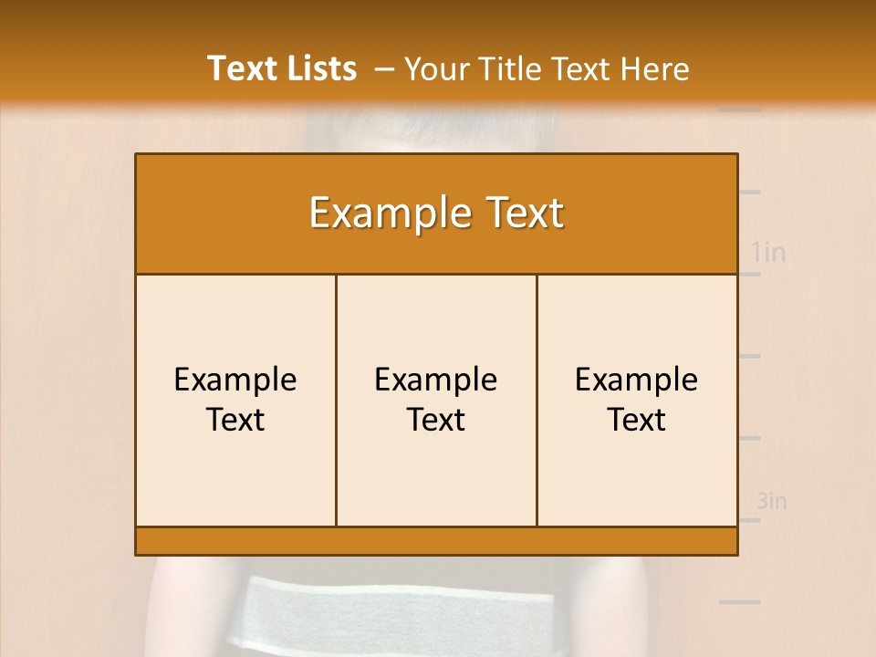 Unmoving Wall Child PowerPoint Template