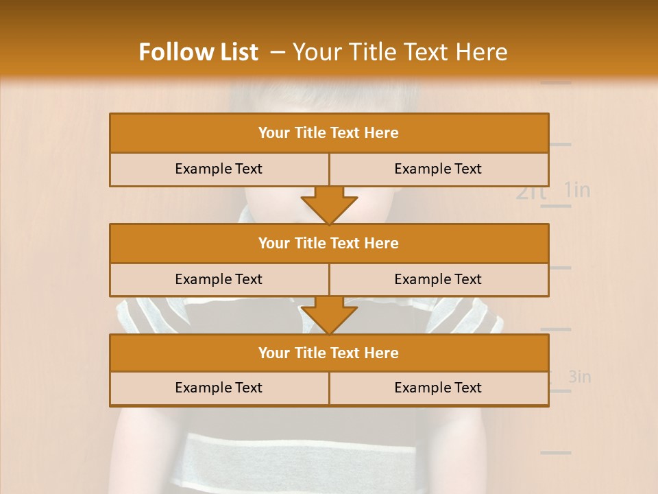 Unmoving Wall Child PowerPoint Template