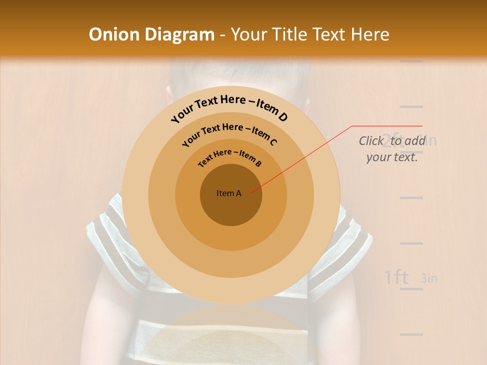 Unmoving Wall Child PowerPoint Template