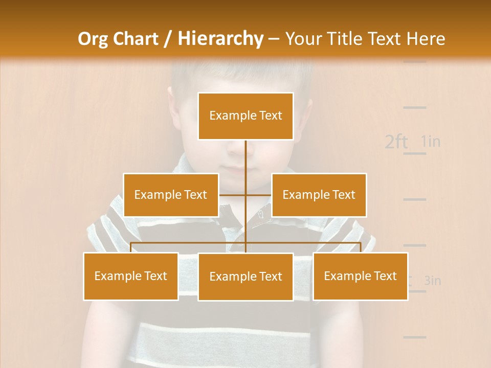 Unmoving Wall Child PowerPoint Template