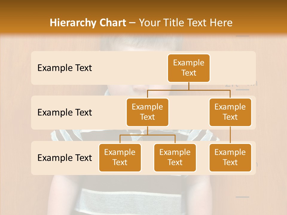 Unmoving Wall Child PowerPoint Template