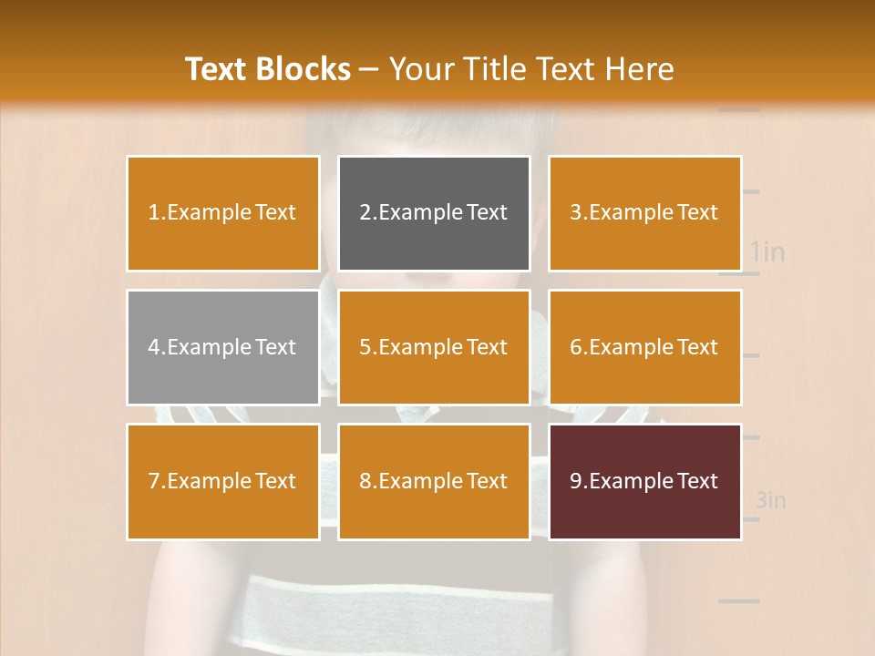 Unmoving Wall Child PowerPoint Template