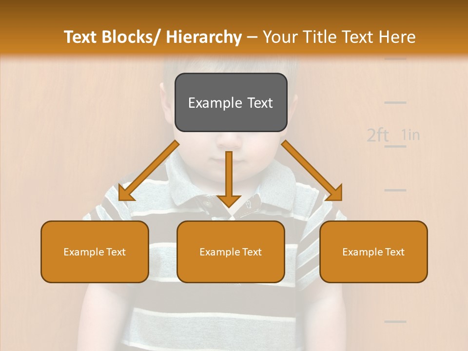 Unmoving Wall Child PowerPoint Template