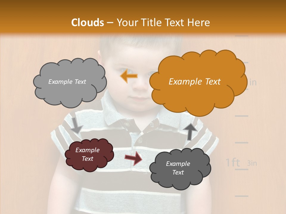 Unmoving Wall Child PowerPoint Template