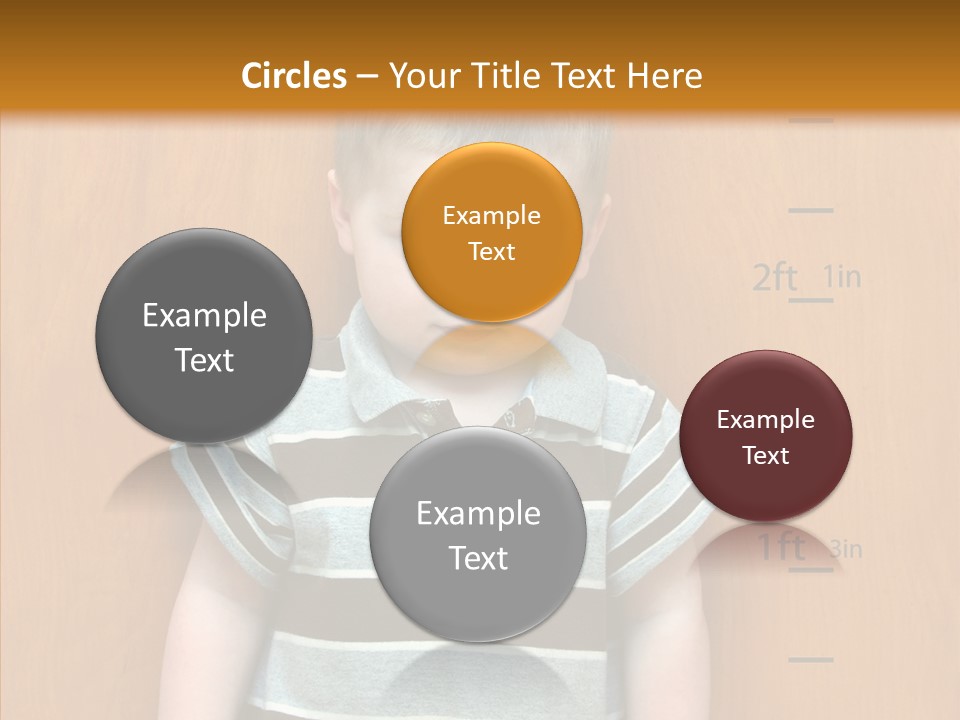 Unmoving Wall Child PowerPoint Template