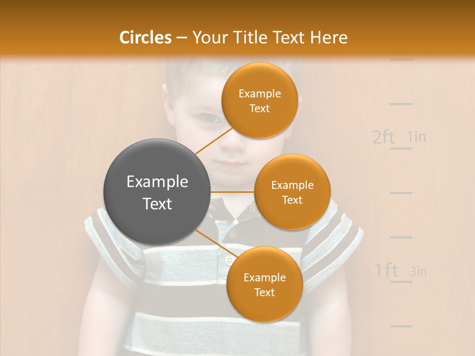 Unmoving Wall Child PowerPoint Template