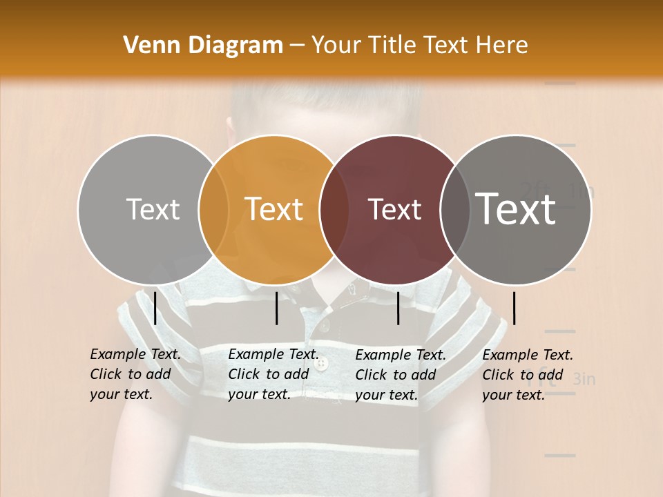 Unmoving Wall Child PowerPoint Template