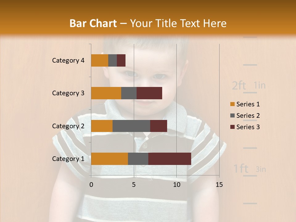 Unmoving Wall Child PowerPoint Template